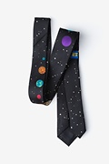 The 8 Planets Black Skinny Tie Photo (2)