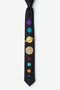 The 8 Planets Black Skinny Tie Photo (0)