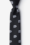 Trollface Black Skinny Tie Photo (0)