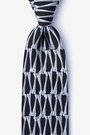 Woven Boneyard Black Tie