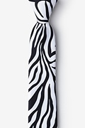Black Microfiber Zebra Animal Print