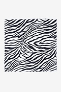 Zebra Animal Print Black Pocket Square Photo (1)