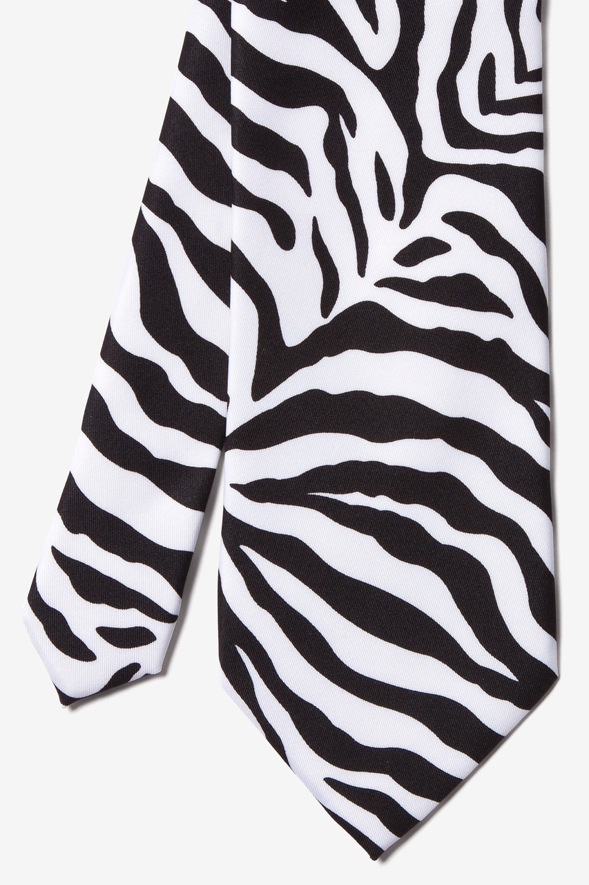 Zebra Animal Print Black Tie Photo (2)