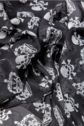 Black Bancroft Skull Scarf Photo (0)