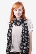 Black Bancroft Skull Scarf Photo (2)