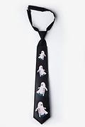 Ghost Sound Activated Light Up Black Tie Photo (1)