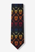 Rainbow Skull Diamond Black Tie Photo (1)