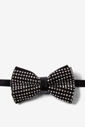 Rhinestone Covered Black Pre-Tied Bow Tie Photo (0)