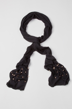 Rockstar Stud Black Scarf