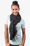 Black Safi Studded Scarf Photo (1)