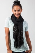 Black Safi Studded Scarf Photo (5)