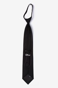 Solid Black Zipper Tie Photo (1)