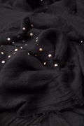 Black Taza Studded Scarf Photo (1)