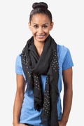 Black Taza Studded Scarf Photo (2)