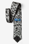 Black Polyester Tribal Art with Skulls Tie | Ties.com