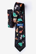 Tropical Fish Black Extra Long Tie Photo (2)