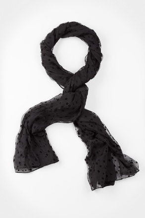 _Black Velvet Stars Scarf_