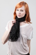 Black Velvet Stars Scarf Photo (3)