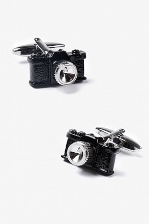 _Camera Black Cufflinks_