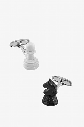 _Chess Pieces Black Cufflinks_