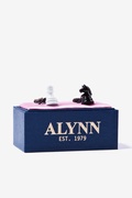 Chess Pieces Black Cufflinks Photo (1)
