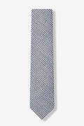 Black Chamberlain Check Skinny Tie Photo (1)