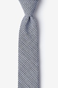 Black Chamberlain Check Skinny Tie Photo (0)