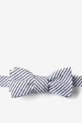 Black Kensington Seersucker Batwing Bow Tie Photo (0)