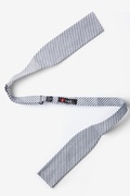 Black Kensington Seersucker Batwing Bow Tie Photo (1)