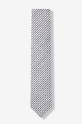 Black Kensington Seersucker Skinny Tie Photo (0)