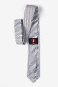 Black Kensington Seersucker Skinny Tie Photo (1)