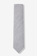 Black Kensington Seersucker Skinny Tie Photo (0)