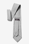 Black Seersucker Stripe Tie Photo (1)