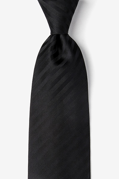 Black Silk Allure Extra long Extra Long Tie | Ties.com