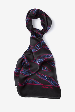 _Avian Flu Black Oblong Scarf_