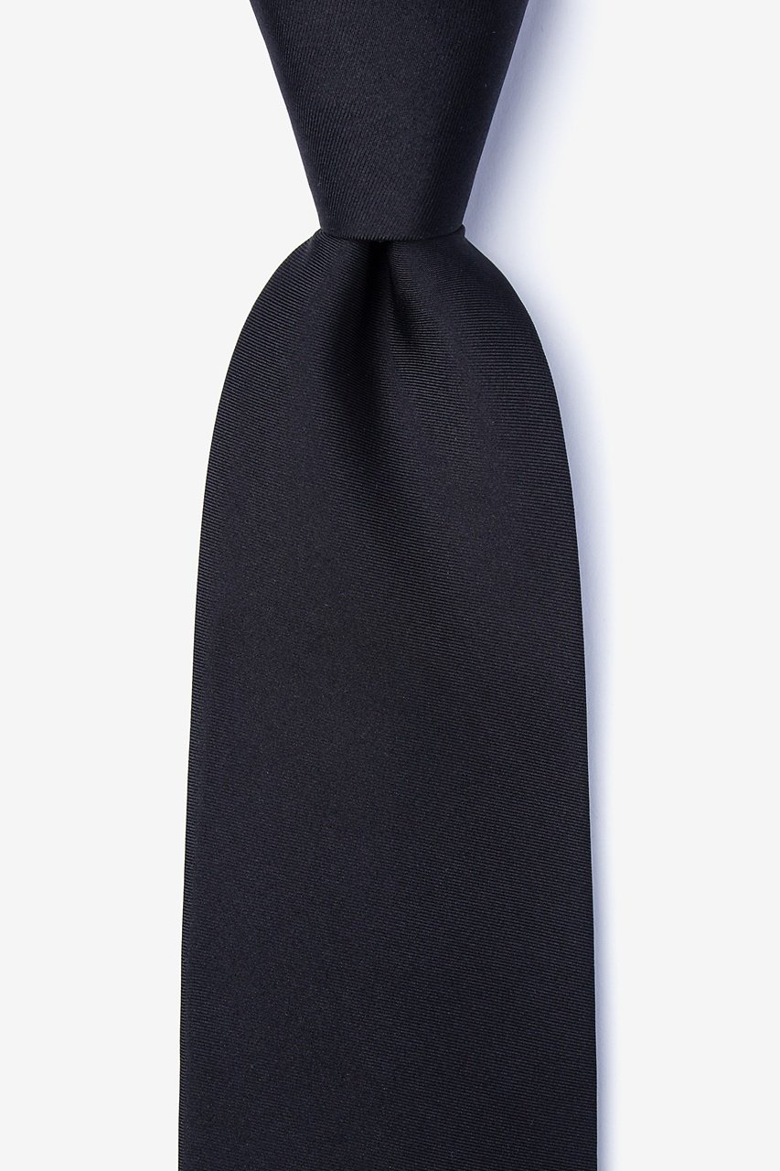 Black Extra Long Tie Photo (0)