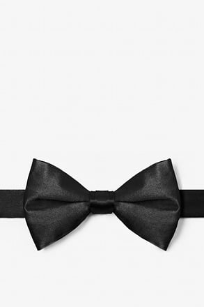 Black Pre-Tied Bow Tie