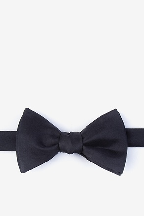 Black Self-Tie Bow Tie