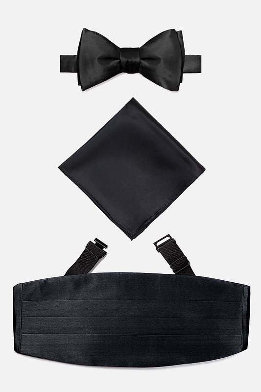 bow tie and cummerbund set