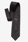 Black with White Dots Extra Long Tie Photo (1)