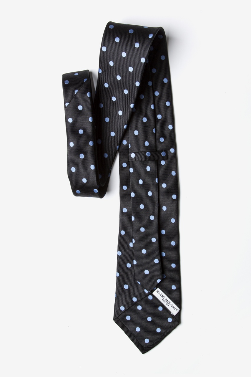 Black Silk Blue Polka Dot Tie | Ties.com