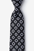 Capri Black Extra Long Tie Photo (0)
