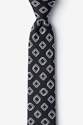 Capri Black Skinny Tie