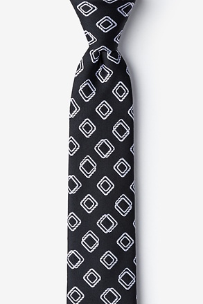 _Capri Black Skinny Tie_