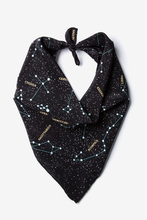 Connect the Dots Black Neckerchief