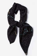 Connect the Dots Black Square Scarf Photo (1)