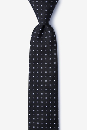 Eagle Black Skinny Tie