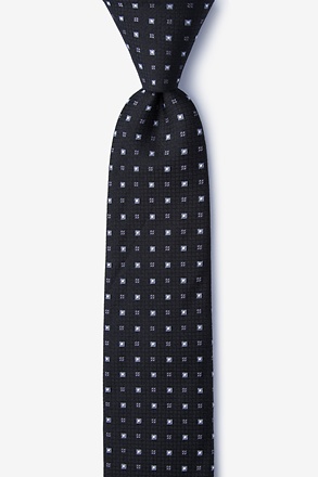 _Eagle Black Skinny Tie_