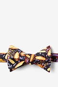 Foodborne Six Black Self-Tie Bow Tie Photo (0)