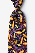 Black Silk Foodborne Six Tie